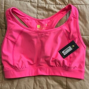 NWT- hot pink, medium impact sports bra